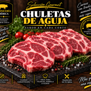 Chuletas de Aguja de Cerdo (Bandeja de 1 kg)