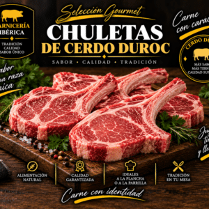 Chuletas de Cerdo Duroc (Bandeja de 1 kg)