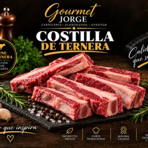 Costillas de ternera (Bandeja de 1 kg, pieza entera o troceada)
