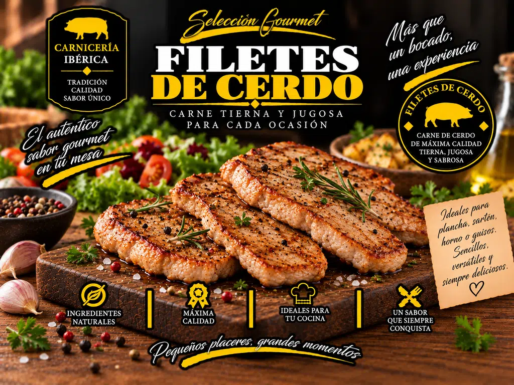 Filete de cerdo (Bandeja de 1 kg)