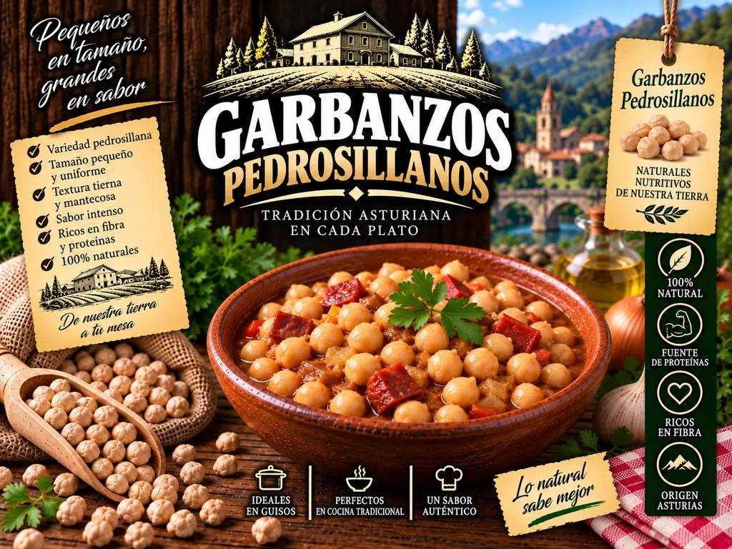 Garbanzos Pequeños Pedrosillanos (Envases de 1 kg)