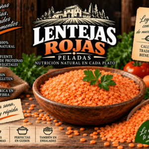 Lenteja Roja Pelada (Envase 1 kg)