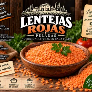 Red Peeled Lentils (1 kg Container)