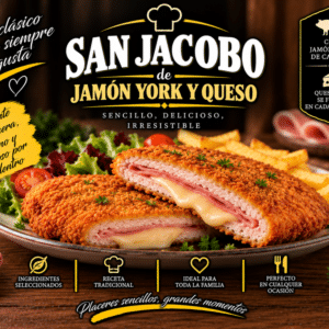 San Jacobo de Jamón York y Queso (Bandeja de 1 kg)