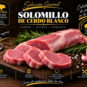 Solomillo de Cerdo Blanco (Bandeja de 1 kg, pieza entera o fileteada)