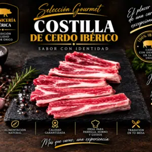 Iberian Pork Ribs (1 kg tray, whole or cut into pieces)
