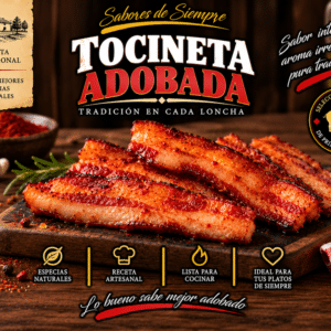 Tocineta Adobada (Bandeja 1 kg)