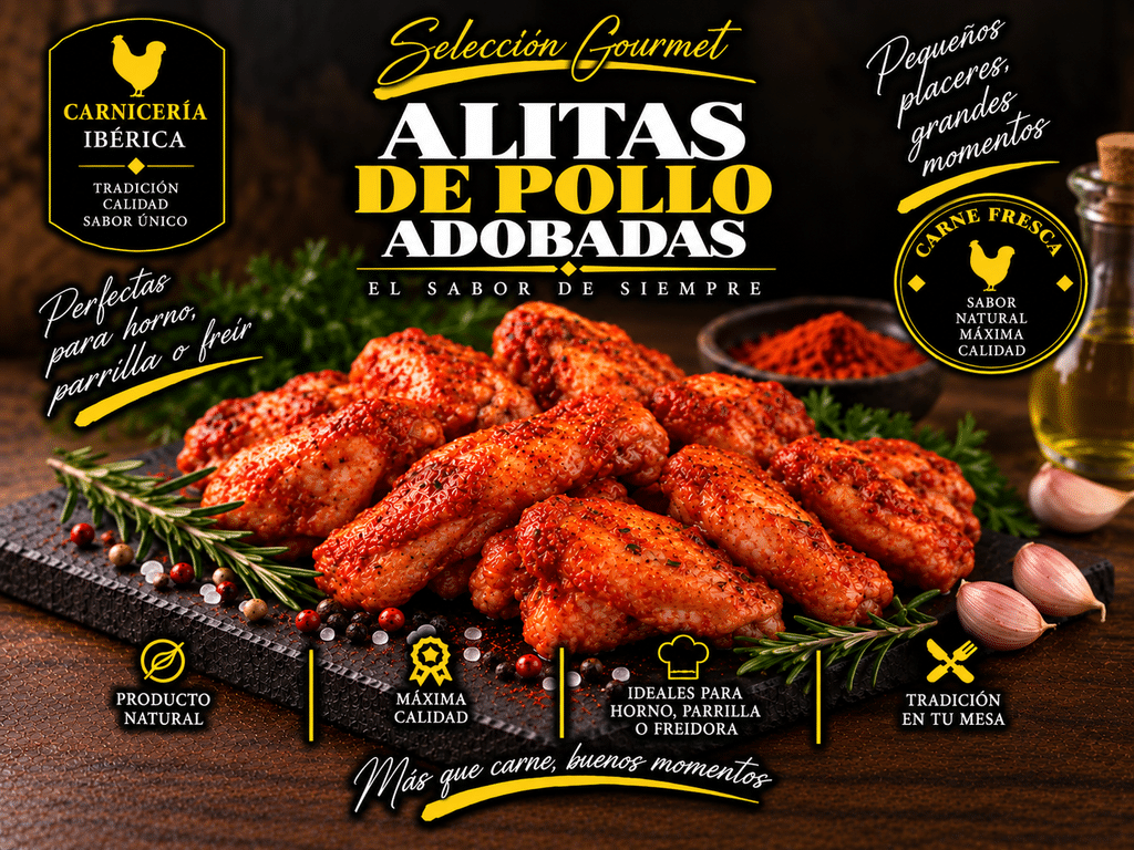 Marinated Chicken Wings (1 kg Tray) Marinated Chicken Wings (1 kg Tray)
