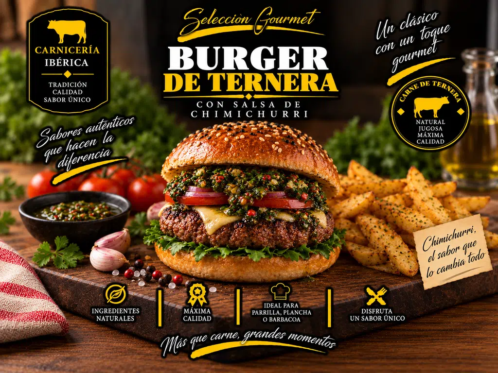 Burger de Ternera de Primera (Unidades de 200gr)