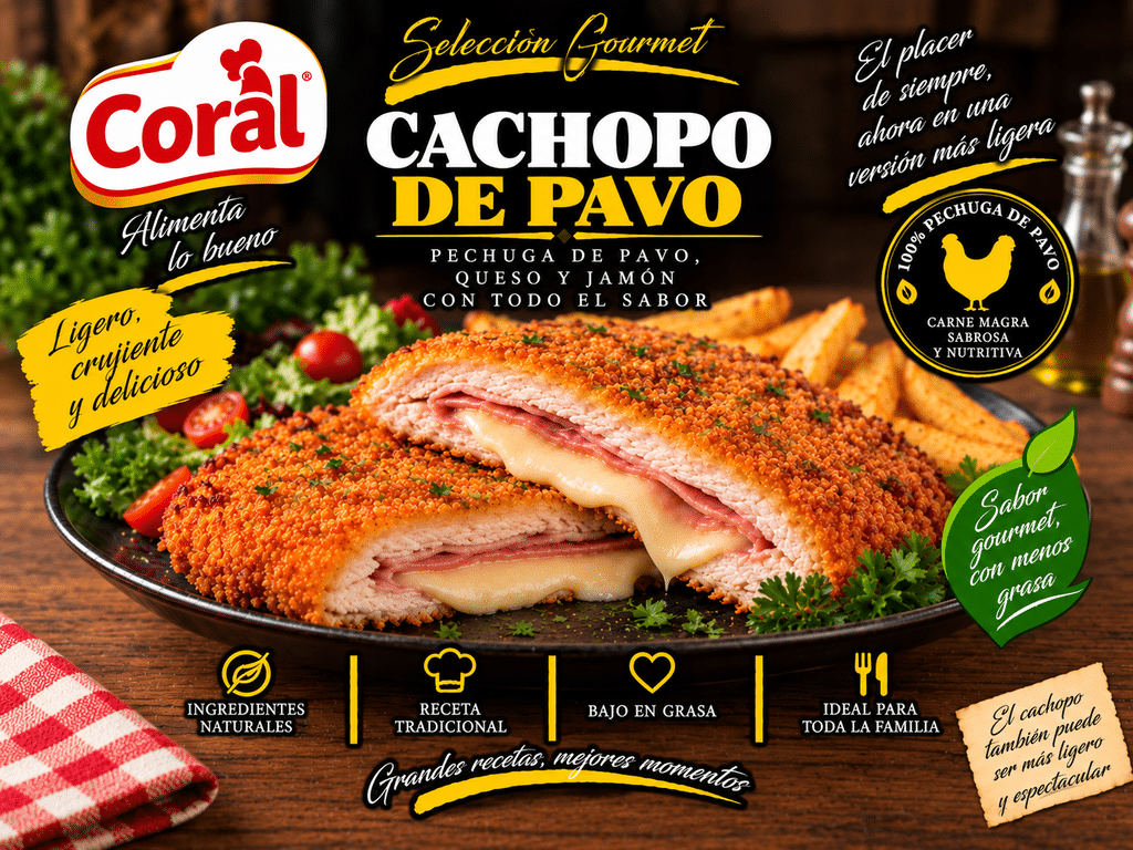Cachopo de pavo (Bandejas de 1 kg) Cachopo de pavo (Bandejas de 1 kg)