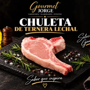 Chuletas de ternera lechal (Bandeja de 1 kg)