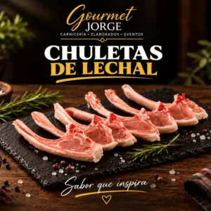 Chuletas de lechal irresistibles (Bandeja 1 kg)