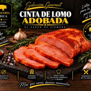 Cinta de Lomo Adobado (Bandeja de 1 kg)