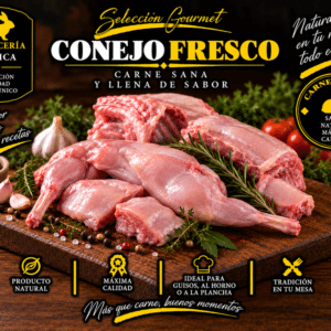 Conejo fresco superior entero o troceado (1,2kg/u)