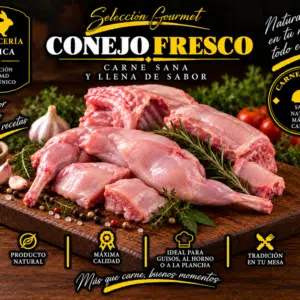 Fresh rabbit, whole or cut into pieces (1.2kg/unit)