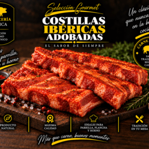 Costillas Ibéricas Adobadas (Bandeja de 1 kg)