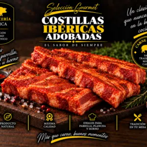Costillas Ibéricas Adobadas (Bandeja de 1 kg)