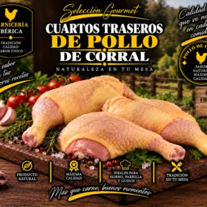 Free-range chicken leg quarters (1 kg tray)