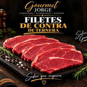 Filetes de contra de ternera (Bandeja de 1 kg)