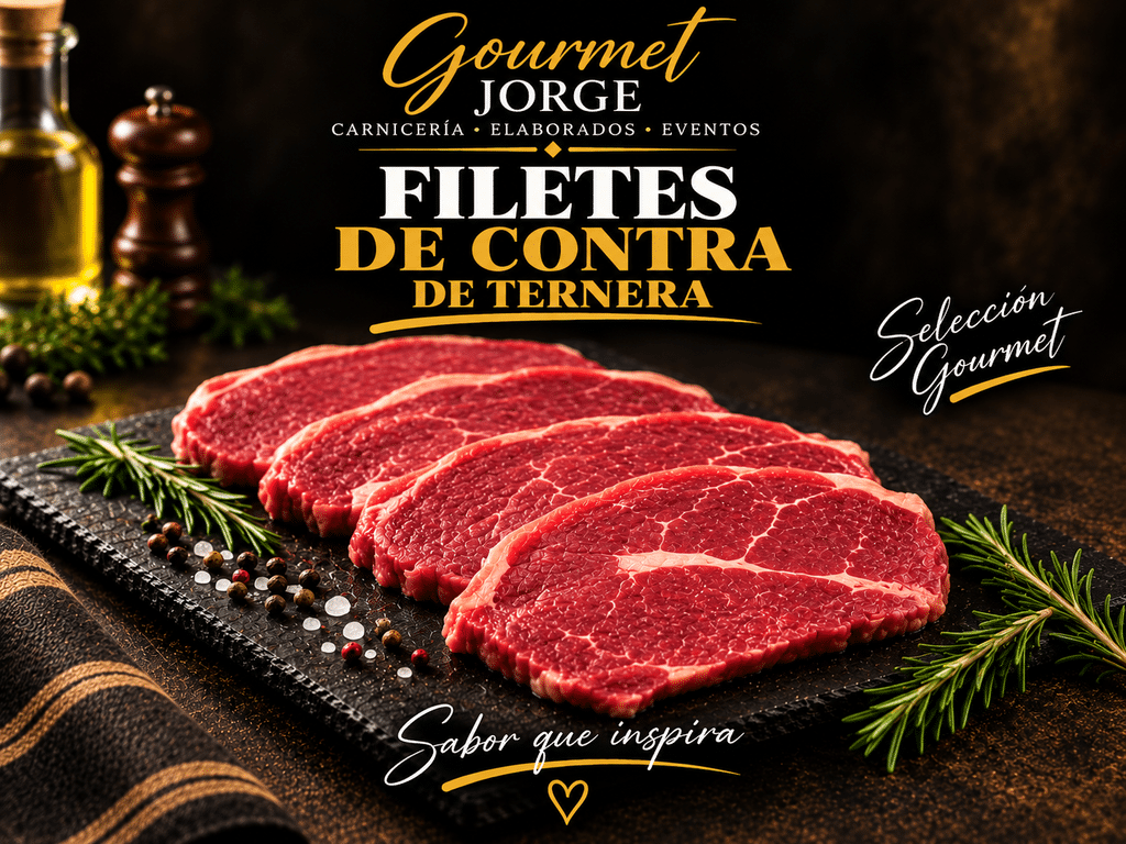 Filetes de contra de ternera (Bandeja de 1 kg) Filetes de contra de ternera (Bandeja de 1 kg)