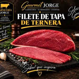 Filetes de tapa de ternera (Bandeja de 1 kg)