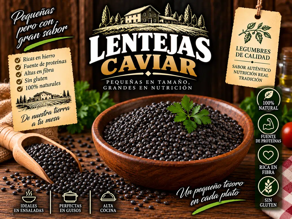 Caviar lentils (1 kg containers)