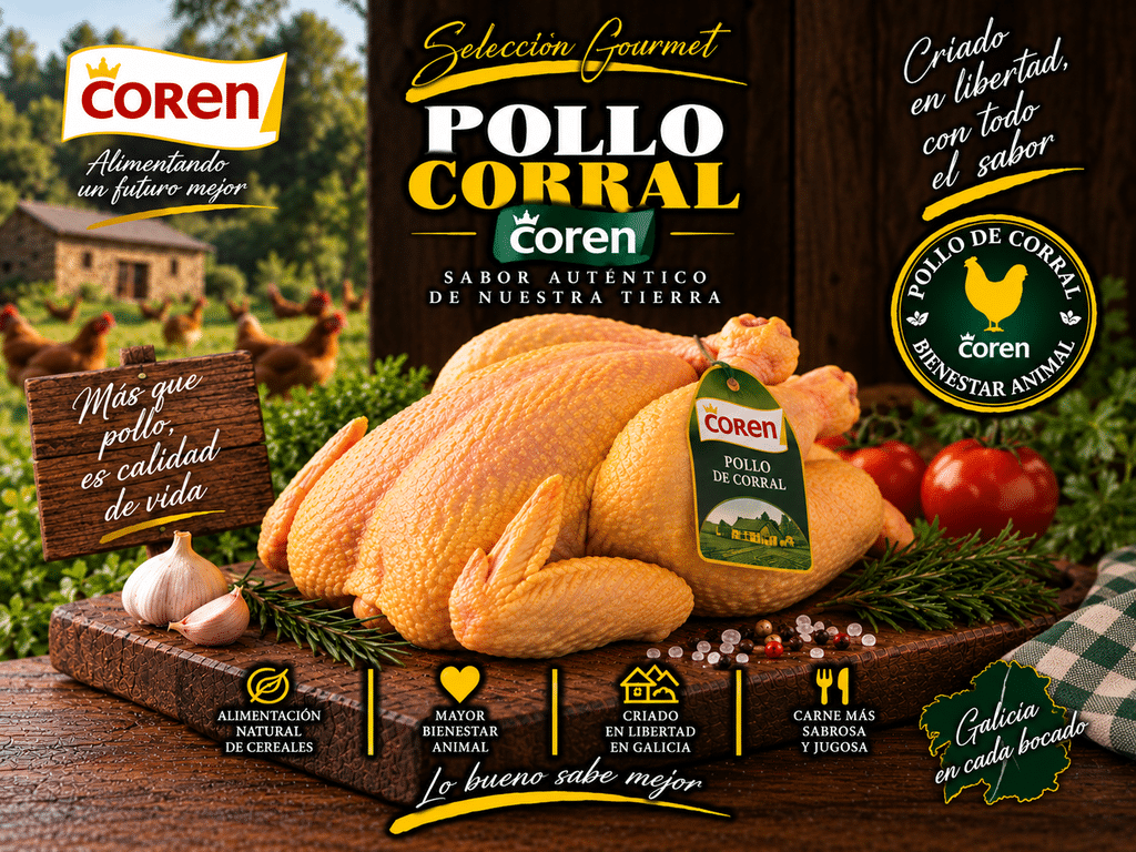Pollo Corral Coren Calidad Superior (2,5kg) Pollo Corral Coren Calidad Superior (2,5kg)