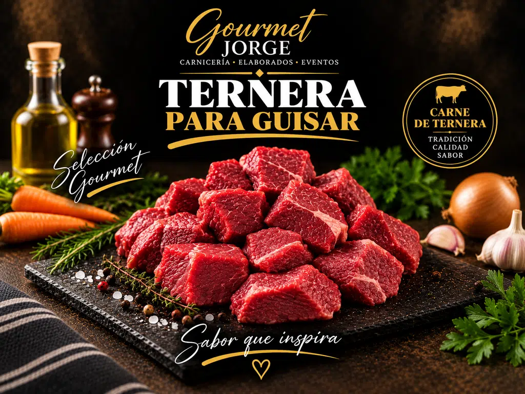 Ternera para guisar (Bandeja de 1 kg, pieza entera o troceada)